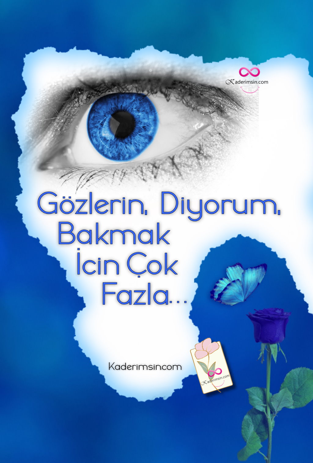 Gözlerin diyorum bakmak icin cok fazla Gözlerin
